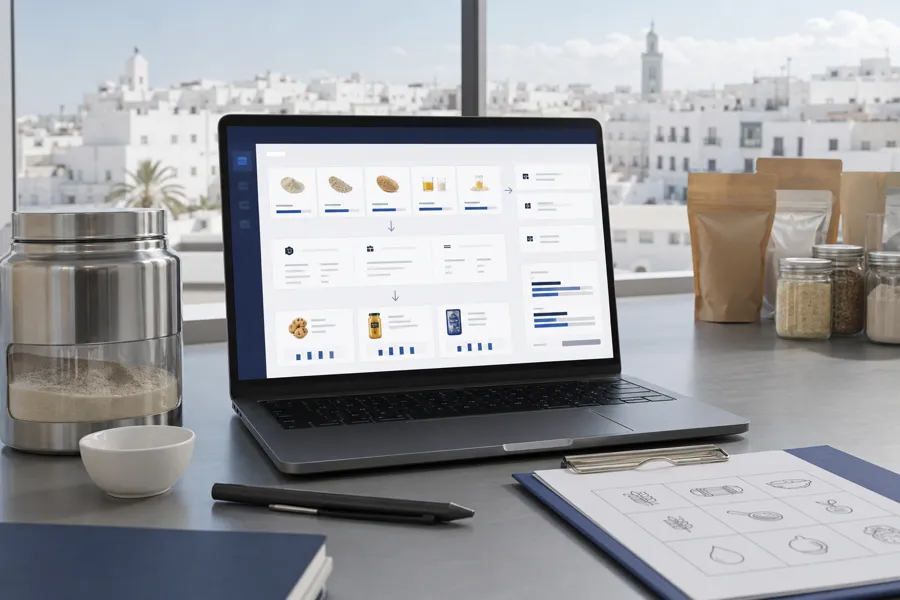 Gestion des nomenclatures, ordres de fabrication et produits finis dans un ERP agroalimentaire
