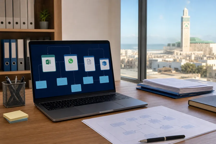 Cartographie des outils et des flux d’information avant de digitaliser une PME
