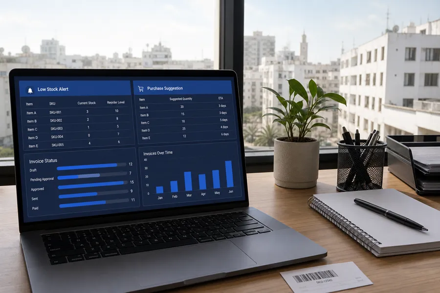 Automatisation du réapprovisionnement et de la facturation dans un ERP