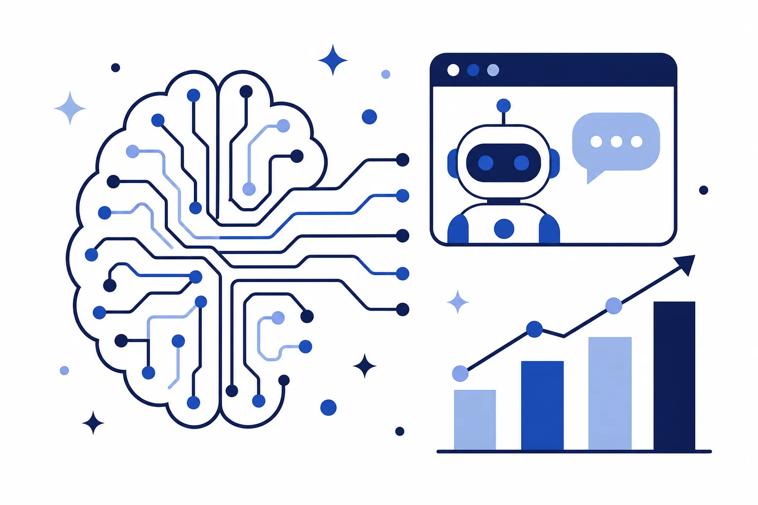 Illustration du service IA & automatisation