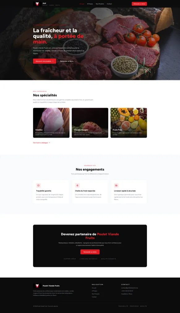 Aperçu du projet PVF — Distribution Alimentaire
